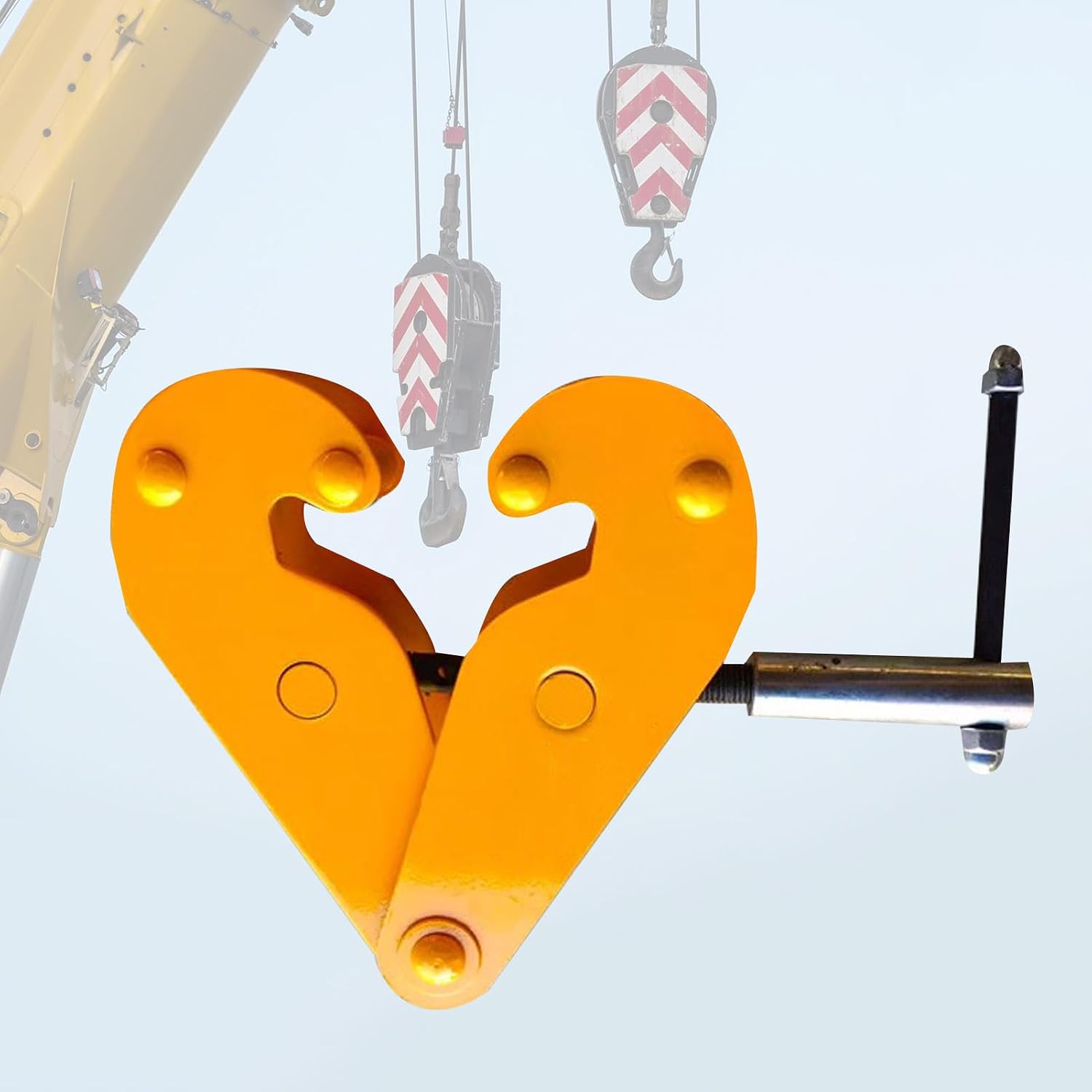 Heavy-Duty Pallet Puller Clamp YC1, Vertical Steel Plate Lifter Tool, Industrial Lifting Clamps for Metal Transport, Durable Steel Plate Clamp for Safe Lifting and Handling