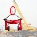 Heavy-Duty Red Stone Lifting Clamps with Rubber Non-Slip Chuck, Adjustable 6-18cm Opening, Ideal for Lifting Granite, Marble, and Hollow Tiles, Plate Vertical Clamp.
