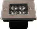 LED Outdoor Spotlights, Waterproof IP66 Landscape Lights AC85V~265V Underground Light for Patio Yard Pathway Lawn, 8 Colors (Red 12W)