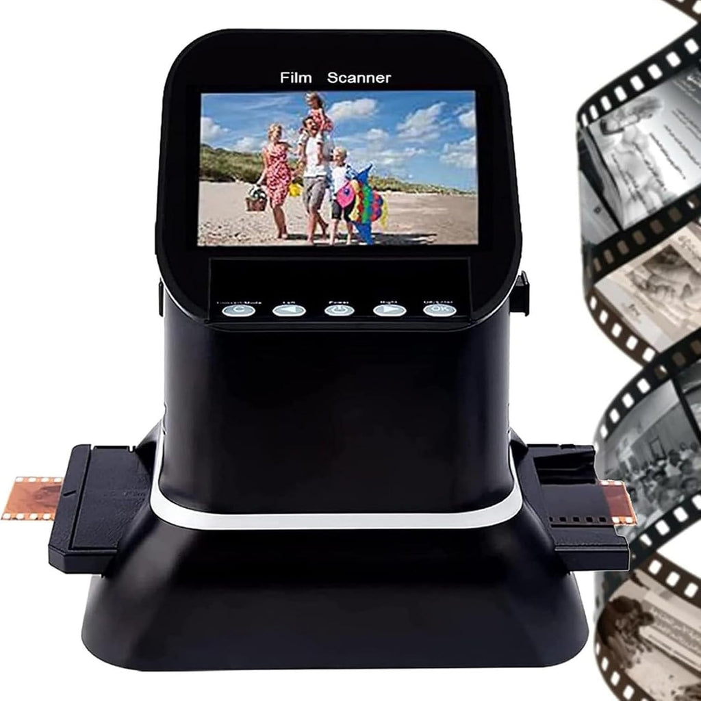 Slide Negative Scanner,22MP High Resolution Film Slide Scanner Negative Scanner, 4.3' LCD All-in-One Digital Converter with 128MB Memory for Old Photo Slides & Films