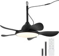 NORFOLK Ceiling Fan with Lights, 36'' Outdoor Waterproof Plug in IP65 Gazebo Fan, Wet Rated LED 3 Color Lighting with Remote, Easy Hanging with Hook for Indoor, Patios, Pergola, Garage, Deck, Coastal