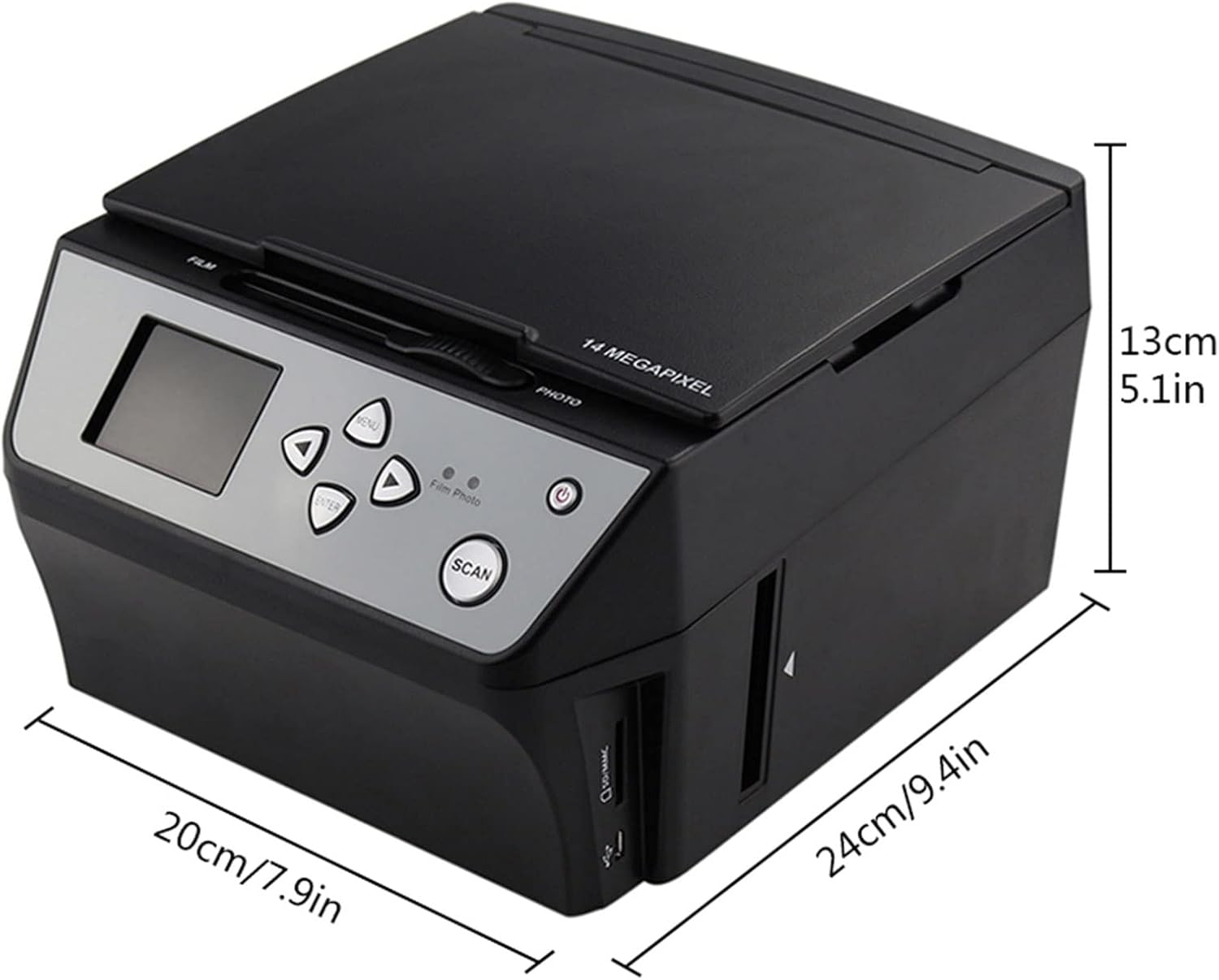 Vituord 22MP Film & Slide Photo Scanner, High Resolution Film Scanner, Converts 35mm 135 110 126 /Slides/Negatives to Digital JPG Photos