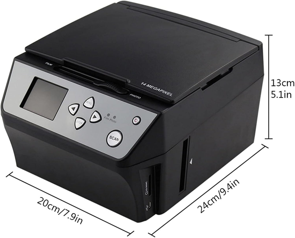 22MP Film & Slide Photo Scanner, High Resolution Film Scanner, Converts 35mm 135 110 126 /Slides/Negatives to Digital JPG Photos, USB Powered