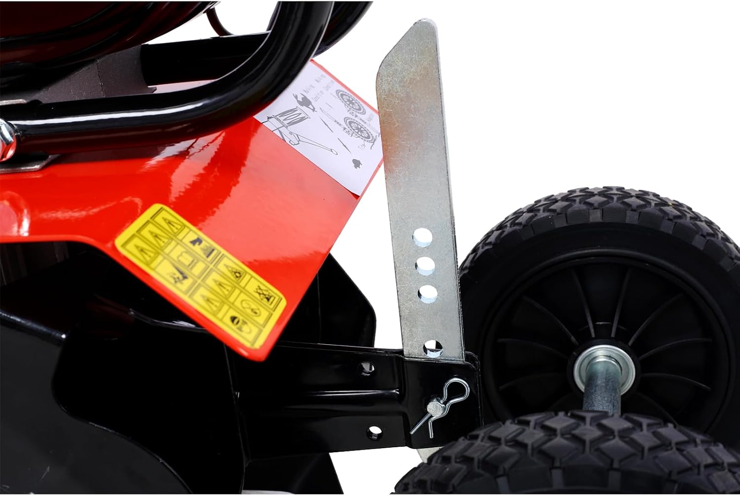Mini Tiller Cultivator, Tiller Cultivator Gas Powered, 37.7CC 4-Stroke Garden Cultivator, Tiller with 4 Steel Adjustable Front Tines for Lawn, Garden and Field Soil Cultivation - Red
