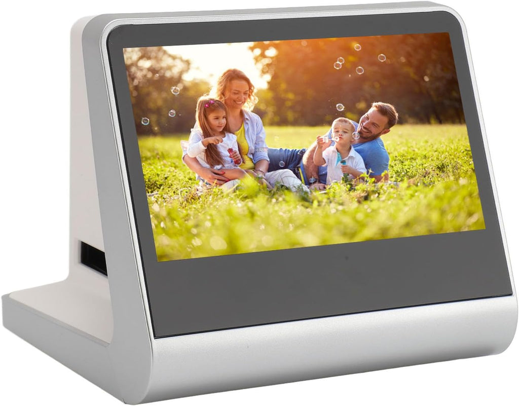 Film Scanner to Digital, 14MP 22MP Interpolation, 5in LCD Screen, 16G Memory, Converts Negatives Film into JPEG Files with Output, Easy to Operate for Sharing Memories (US Plug)