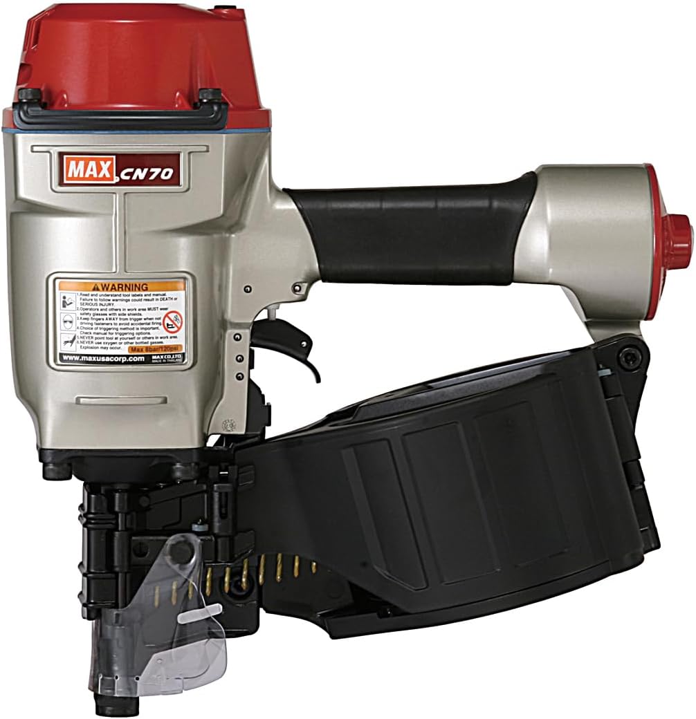 Max CN70 1-3/4-Inch to 2-3/4-Inch Heavy Duty Coil Nailer for pallets, Siding