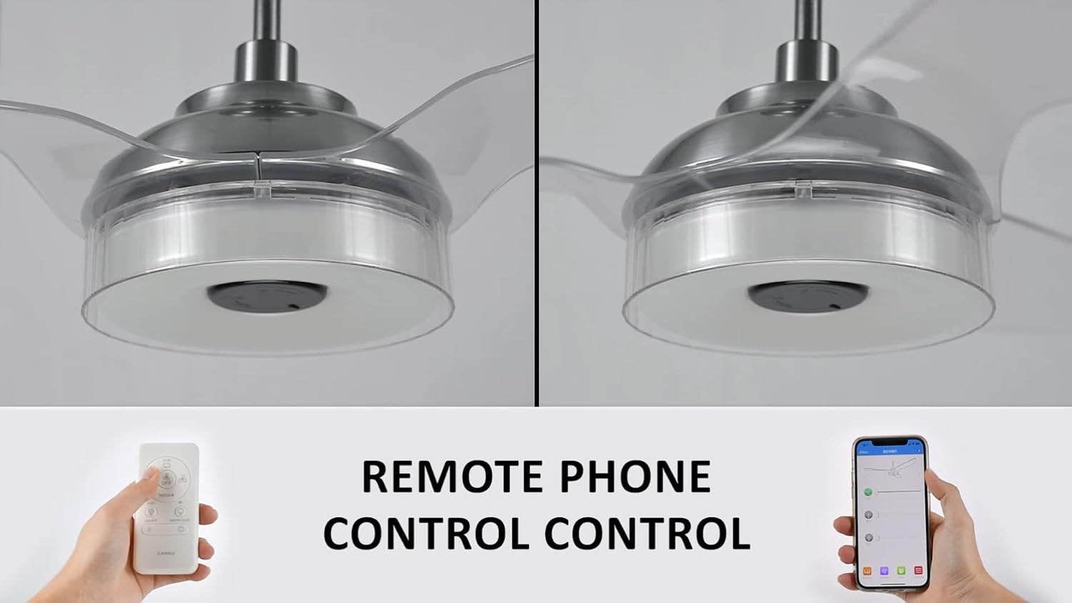 56-inch Indoor/Outdoor Smart Ceiling Fan, Dimmable LED Light Kit & Remote Control, Compatible with Alexa/Google Home/Siri