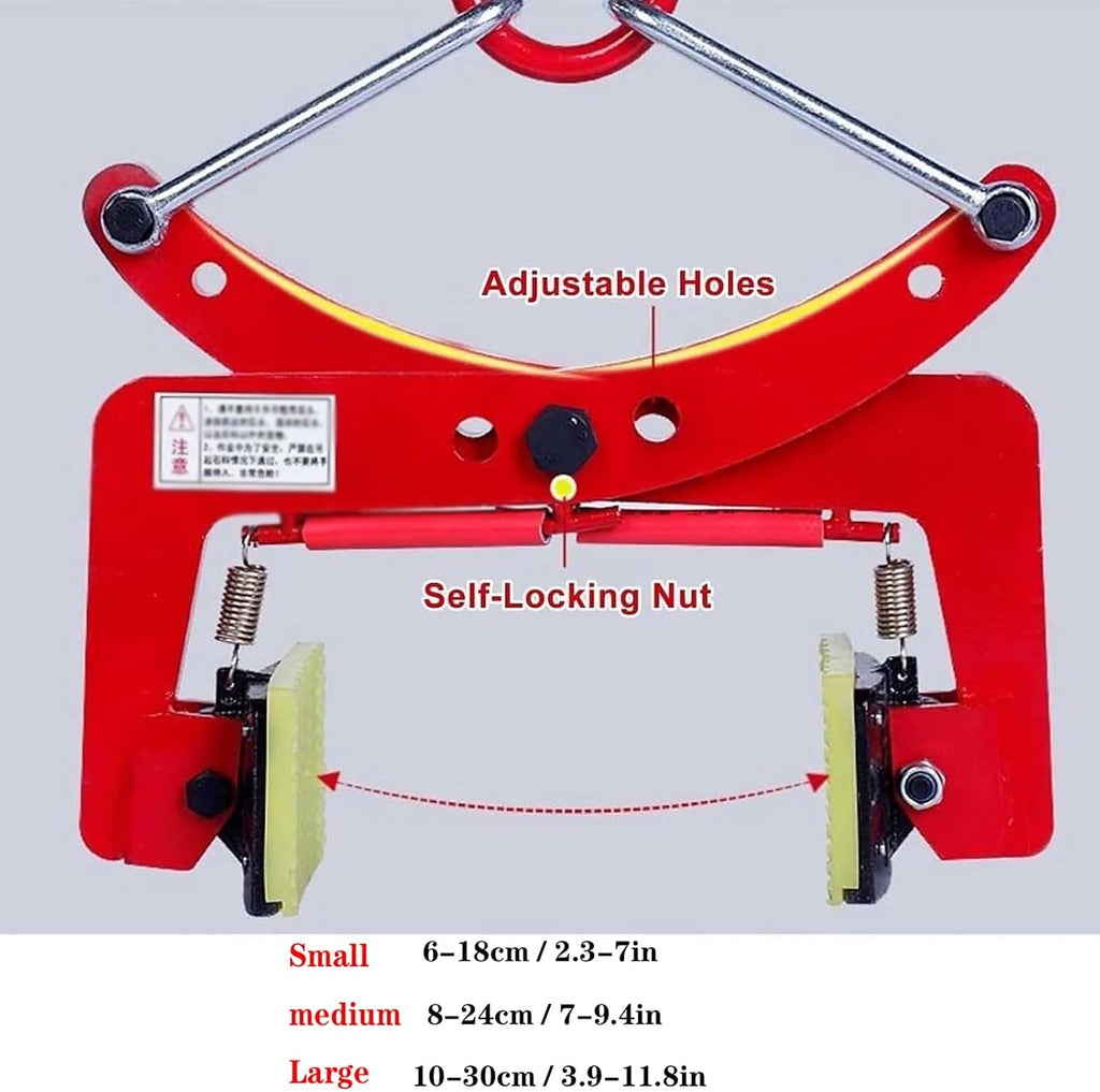 Granite Slab Lifting Clamps, 770LBS Vertical Stone Lifting Clamps 6-30cm/2.3-11.8in, Heavy Duty Stone Carrying Lifting Clamps, Scissor Lifting Clamp for Lifting Handling Transporting(Opening Size 3.9-