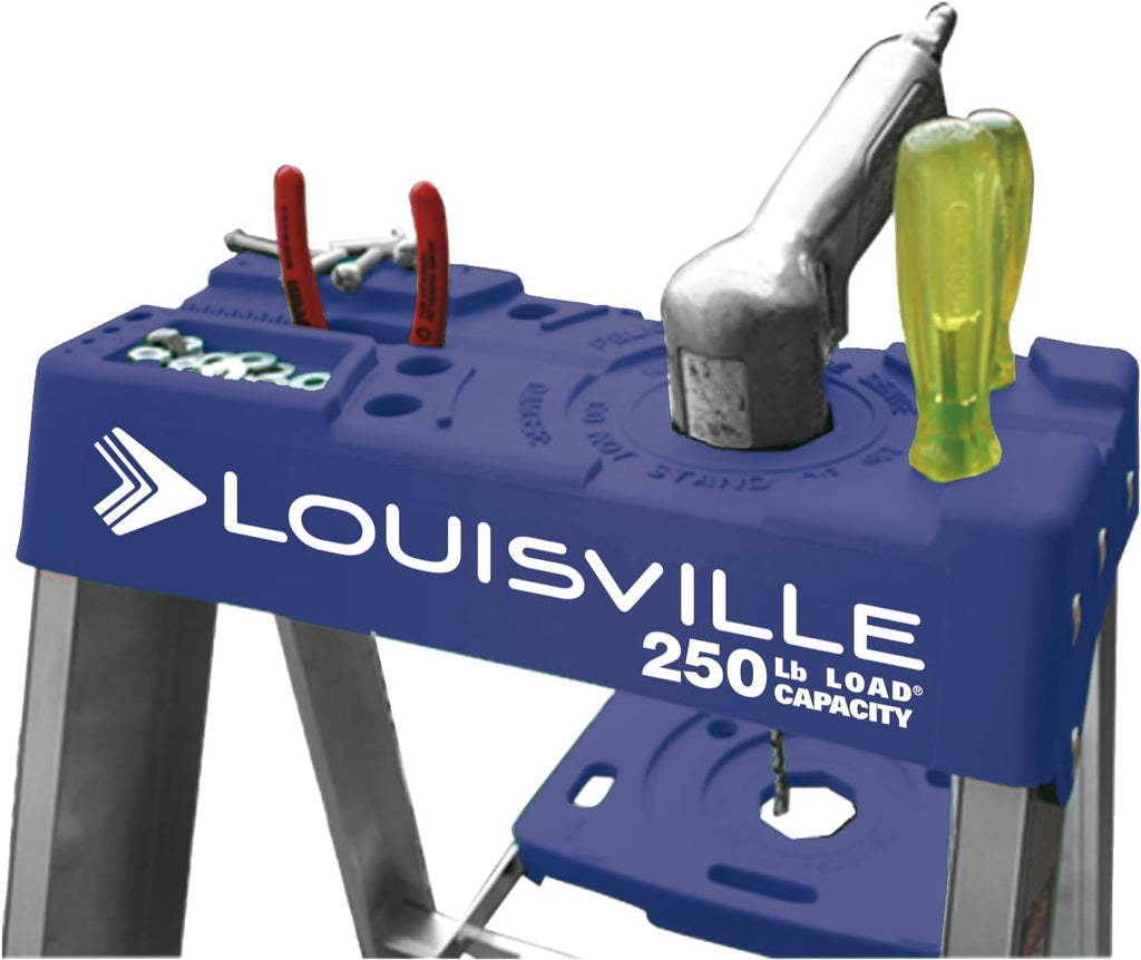 Louisville Ladder 10-Foot Aluminium Step Ladder with Tool Tray, 250-Pound Load Capacity, Type I, AS2110