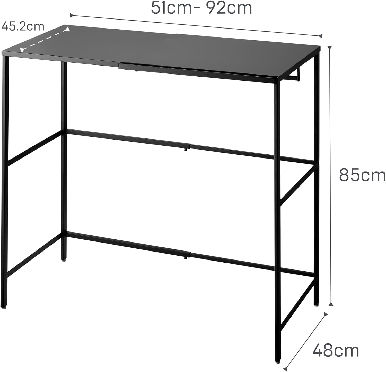 YAMAZAKI Home Tower Expandable Over Suitcase Shelf, Closet Luggage Organization Clothes Hanger Metal Shelf - Steel