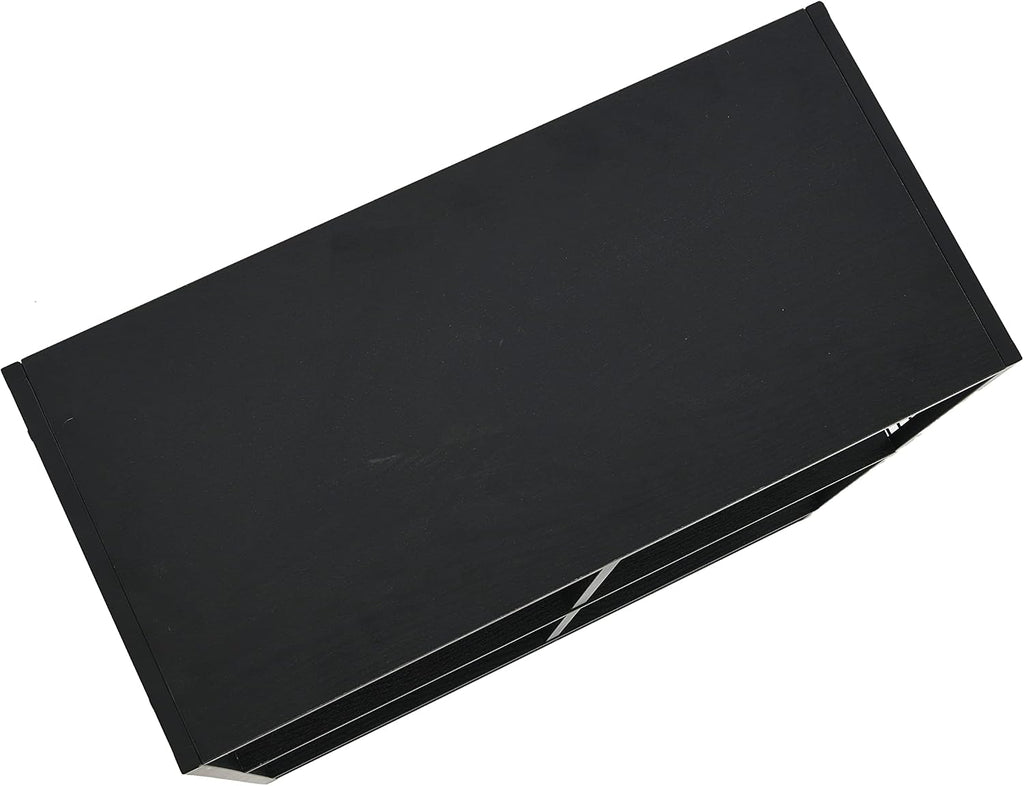 Household Essentials Black Oak & Iron 4-Cube Display Shelf