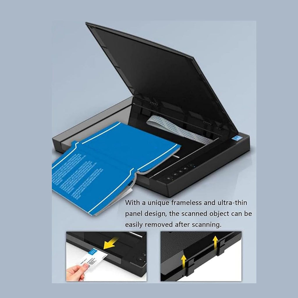 A3 Large Format Flatbed Scanner, Document and Photo Book Scanner, Resolution Upto 2400 * 2400 Dpi, Led Light Source, Scan/Pdf/Email/Print, 4 Seconds/Page