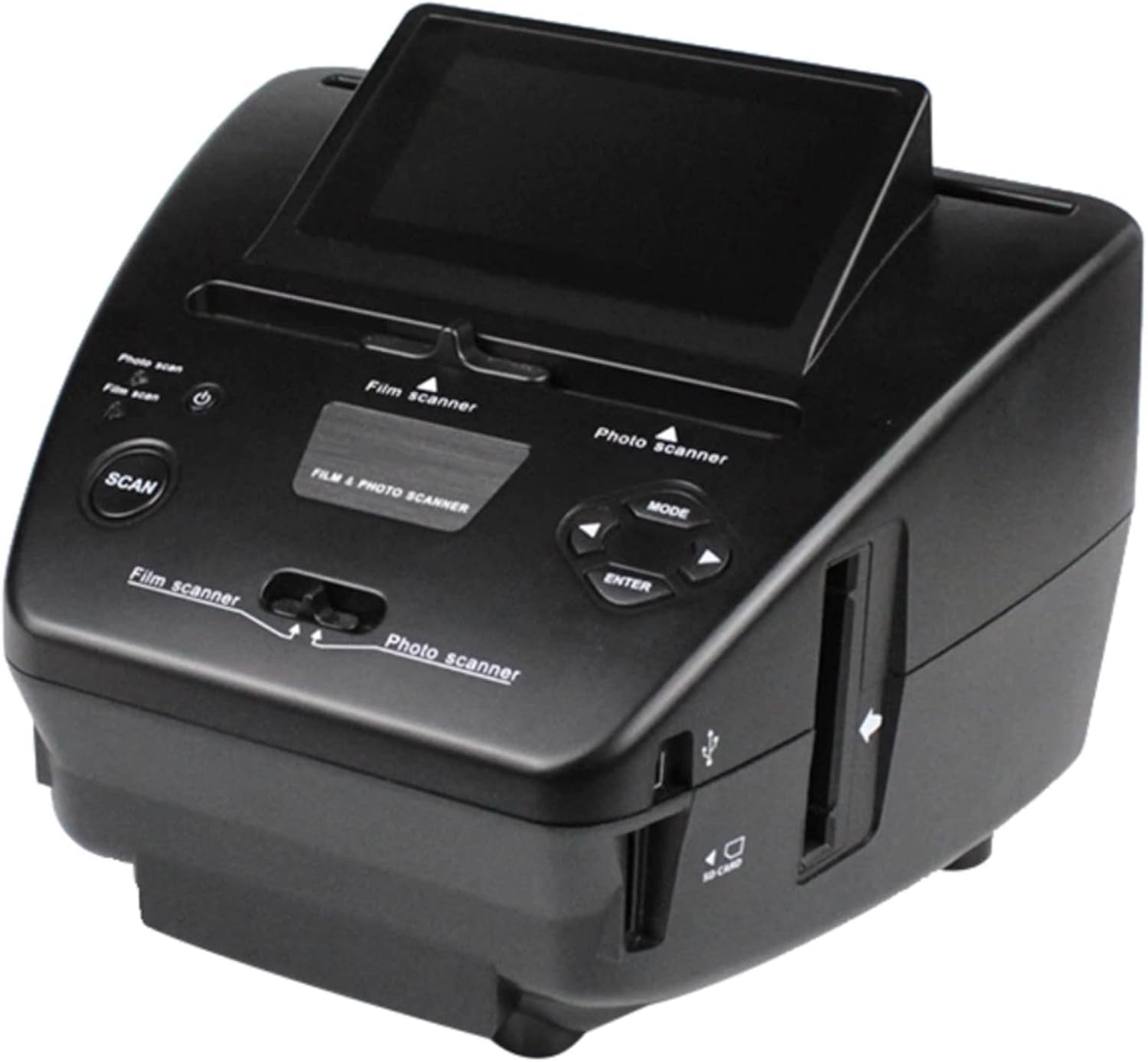 Digital Film Scanner, 22MP All-in-1 Film & Slide Scanner, with 5' LCD Screen, Converts 35mm/135 Slides & Negatives Film, Photo