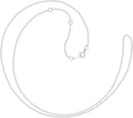 Jewelili 10K Yellow Gold or 10K White Gold or Sterling Silver 1.0mm Cable Chain Necklace with Spring-ring Clasp |17', 18', 19' (inches) Extendable Length