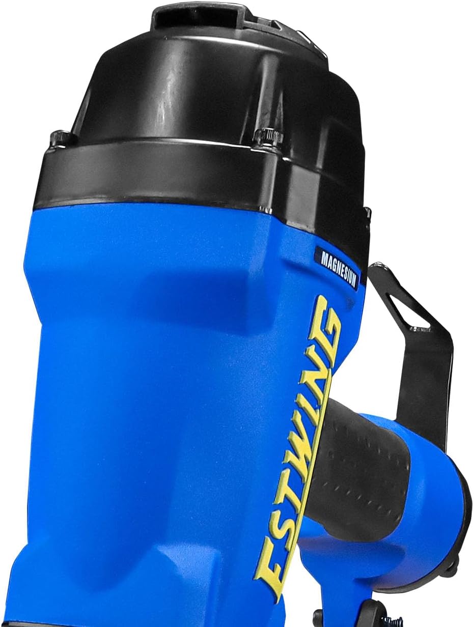 Estwing ECN90 Pneumatic 15 Degree 3-1/2' Coil Framing Nailer with 1/4' NPT Industrial Swivel Fitting and Bag