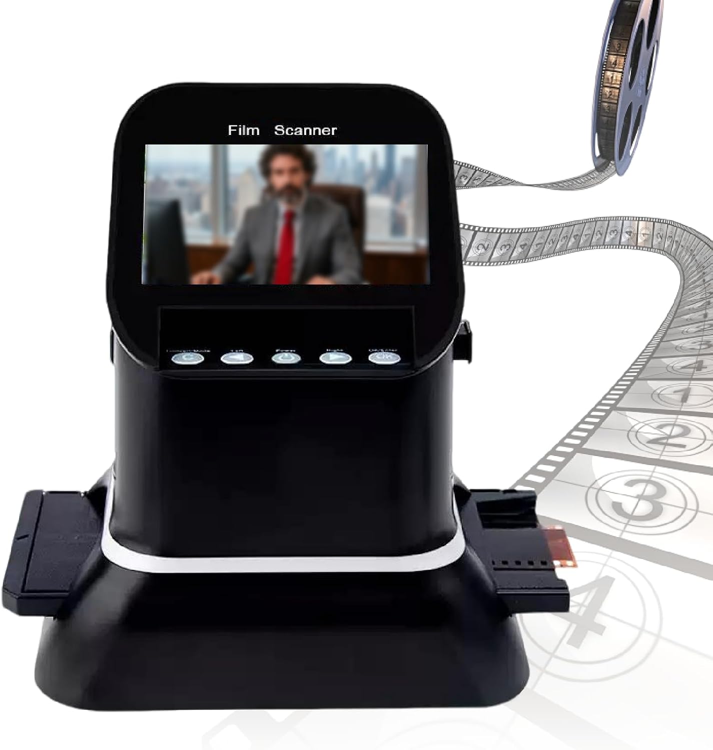 Digital Film and Slide Scanner, Film Scanner, Convert 35mm, 135, 126, 127 Negatives and Slides to Digital JPEG, Scan Fast, You can Now Save Your Memories Forever