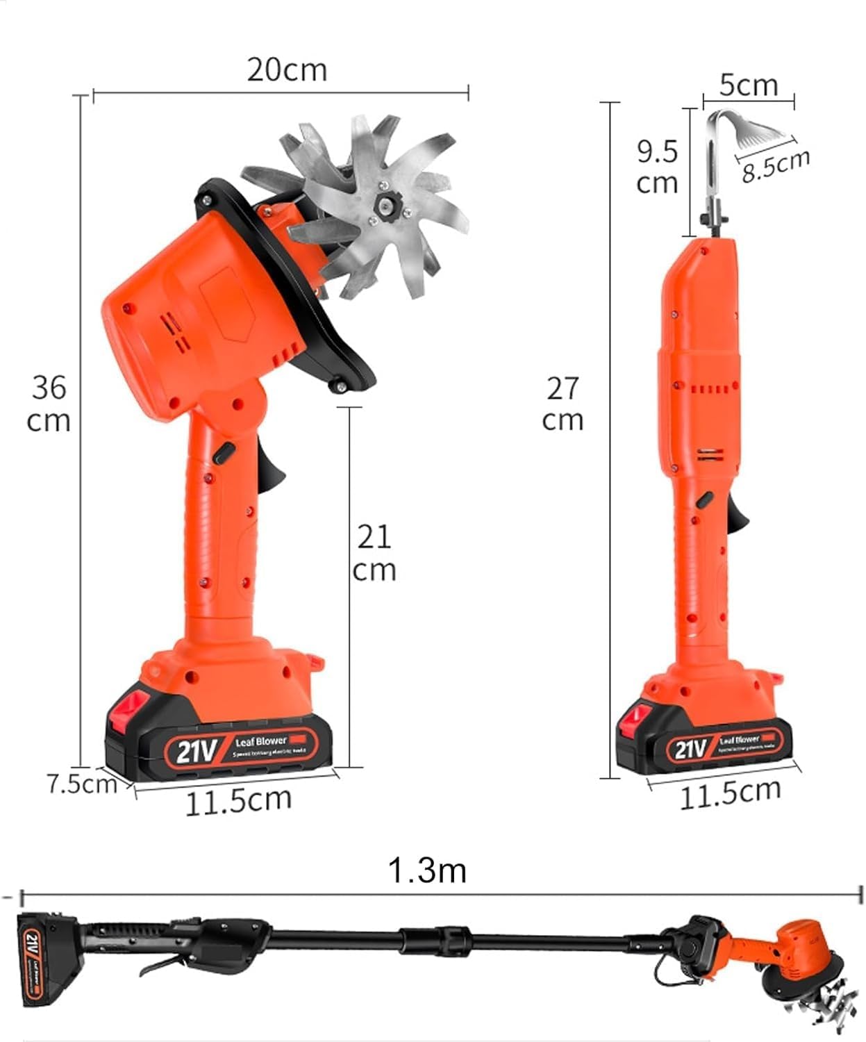 21V Cordless Electric Garden Tiller,Electric Mini Digging Hoe,Lightweight Cultivator with Manganese Steel Blades,Dual Safety Switch,for Weeding(Electric Hoe)