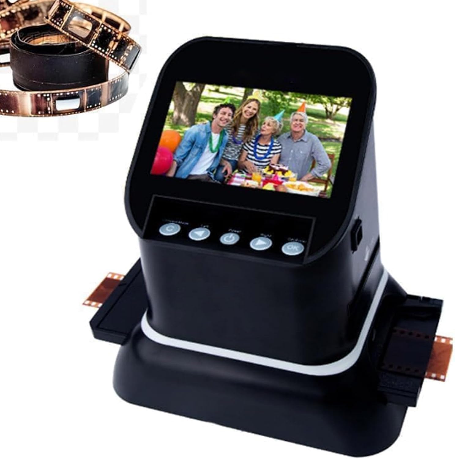 Professional 22MP Film Scanner for 35mm, 135,126,127 Film - with Large 4.3' LCD to Scan Negatives & Slides in High Resolution