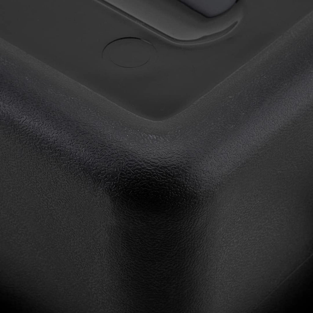 Restaurantware TUBS ONLY: RW Clean 22 Inch x 15.7 Inch Bus Tubs 12 Deep Bus Boxes - Lid Sold Separately With Handles Black Plastic Restaurant Tubs Heavy-Duty For Kitchen Organization