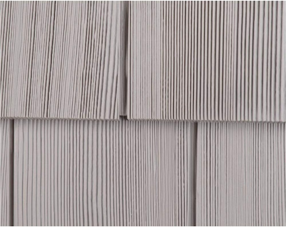 Polaris Homeside Select Double 7in. Cedar Shake Vinyl Siding (1/2 Square) Granite Gray