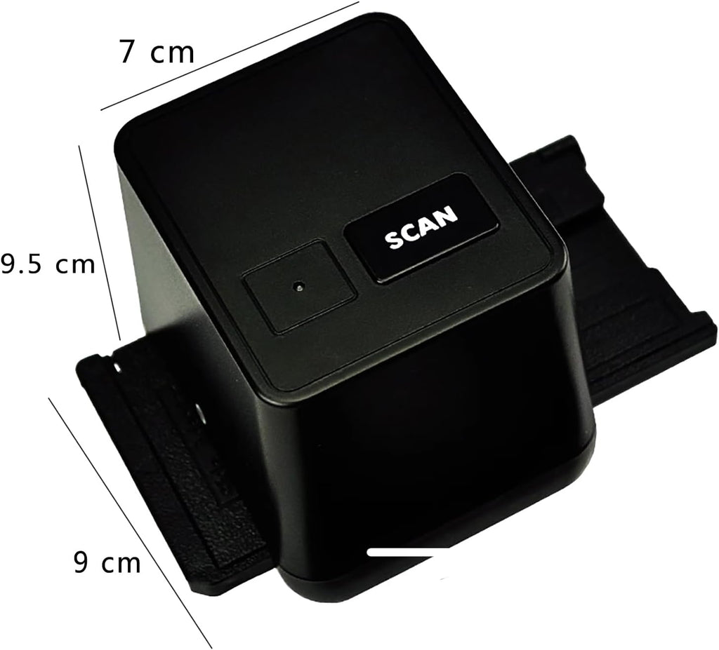 Digital Film Scanner, 17.9 Mega Pixels Negatives Slide Converter, Converts 126/135(35 Mm) Film Negatives and Slides to JPEG Format, One Key Scan and Fast Conversion, for Family, Gifting