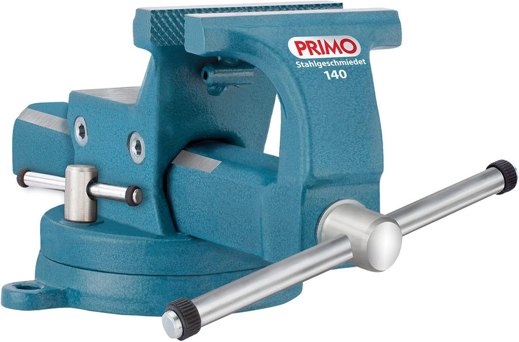 KANCA PRM-120,PRIMO PARALLEL VISE With 360° Rotating Swivel Base,Drop-Forged Bench Vise,Jaw Opening(Max) 4.8 INCH,Strong Hand Tools and Machinist Vise,Tools & Home Improvement Product,Blue Color(4.8')