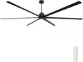100 Inch Big Industrial Fan, HVLS Large Ceiling Fan for Shops & Warehouses, Quiet 90W DC Motor, 6 Aluminum Blades, 10-Year Warranty for Garage, Gym, Factory & Patio