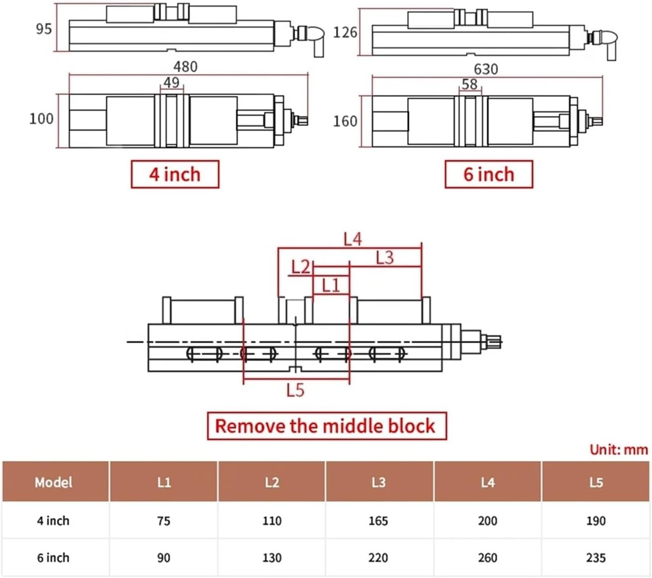 Heavy-Duty Machine Two-Way Angle Solid Flat-Nose Pliers CNC Double-Opening Machine Vise 4 6 Inch Clamp(4 inch)