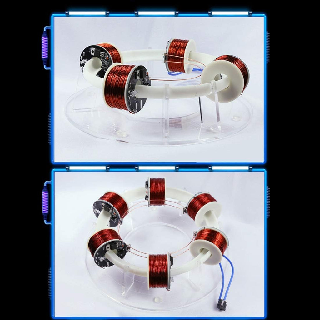 6 Coils Ring Accelerator Cyclotron High-tech Physics Model for Teaching, Desk Toy