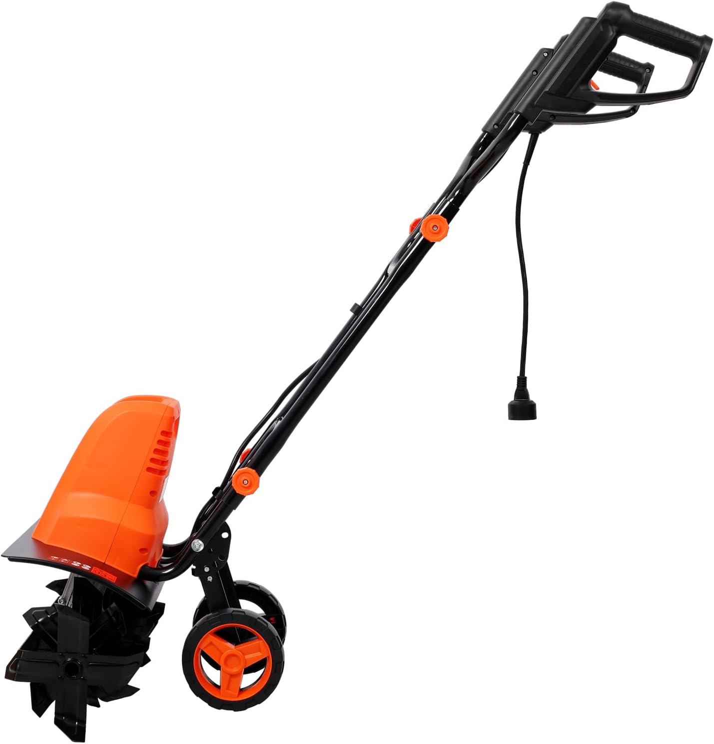13.5AMP Electric Tiller with 24 Steel Tines, Adjustable Wheels, 18-Inch Width for Garden Lawn Yard