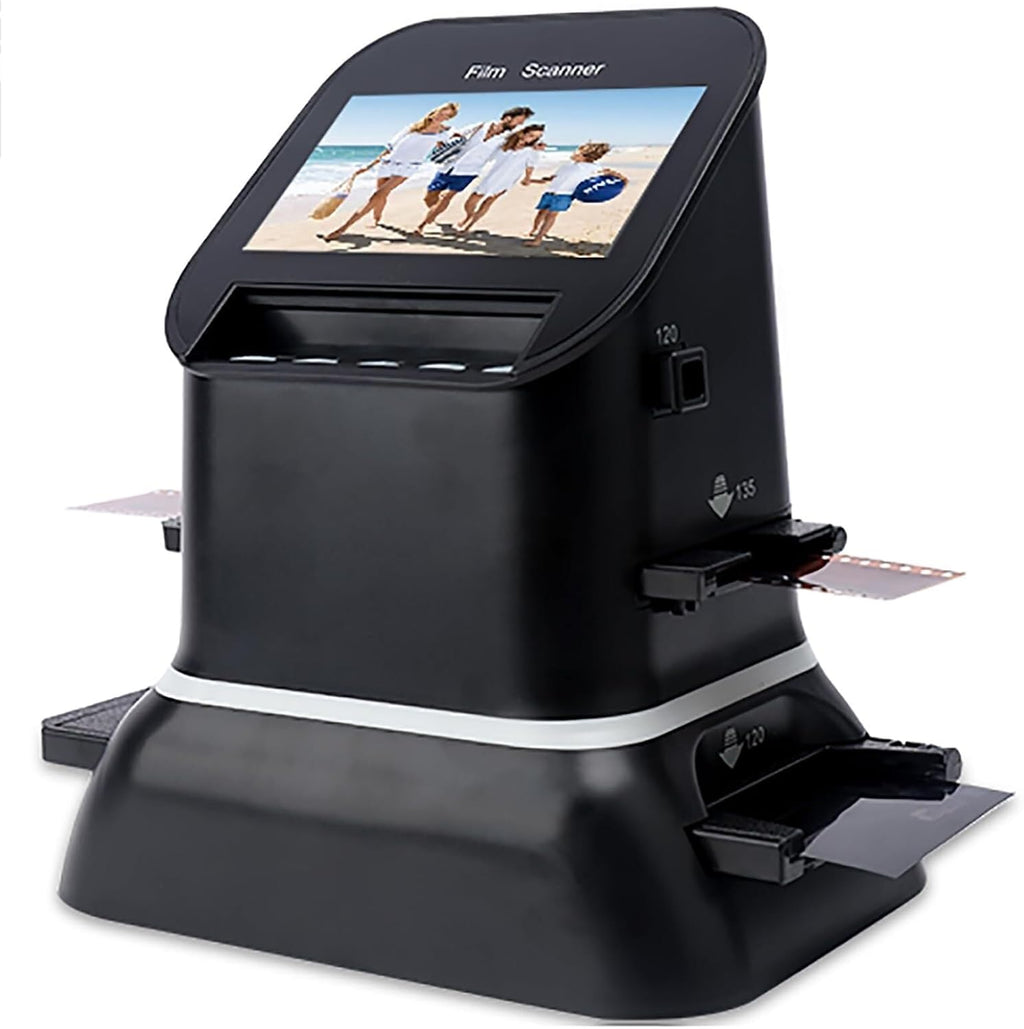 Film and Slide Scanner, 120 high Resolution Film Scanner, 1080P LCD Screen, Digital Film Converter, Convert 35mm, 135, 126, 127 Negative Film