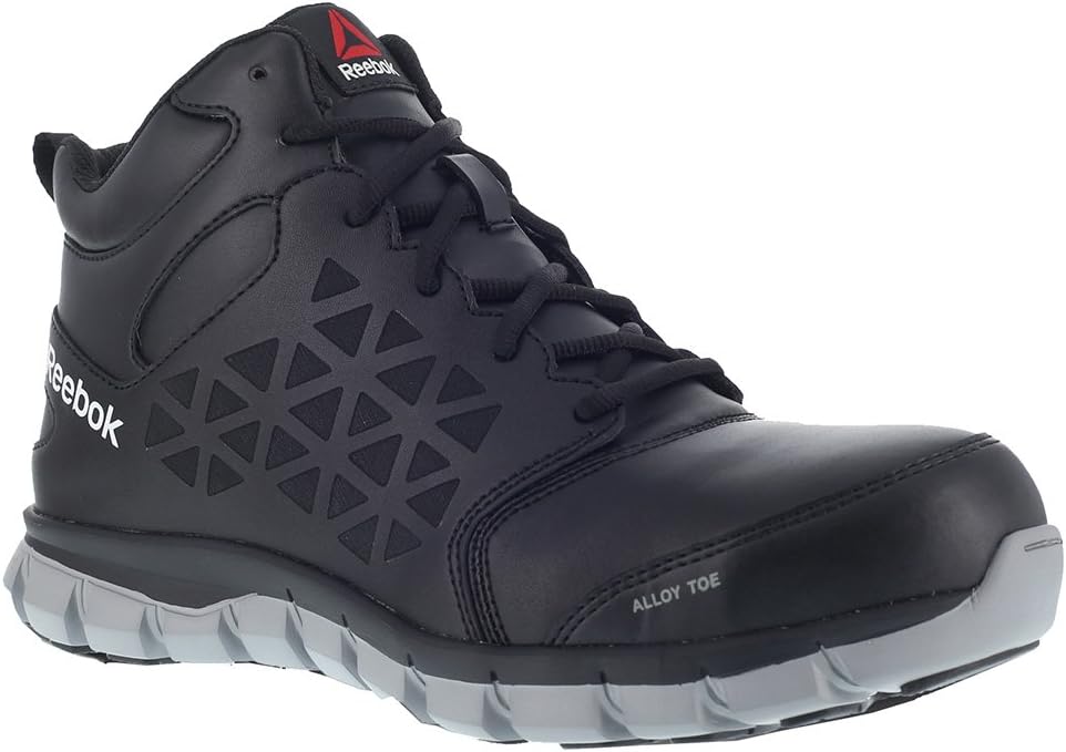 Reebok Work Mens Sublite Cushion Electrical Alloy Toe Work/Duty - Black