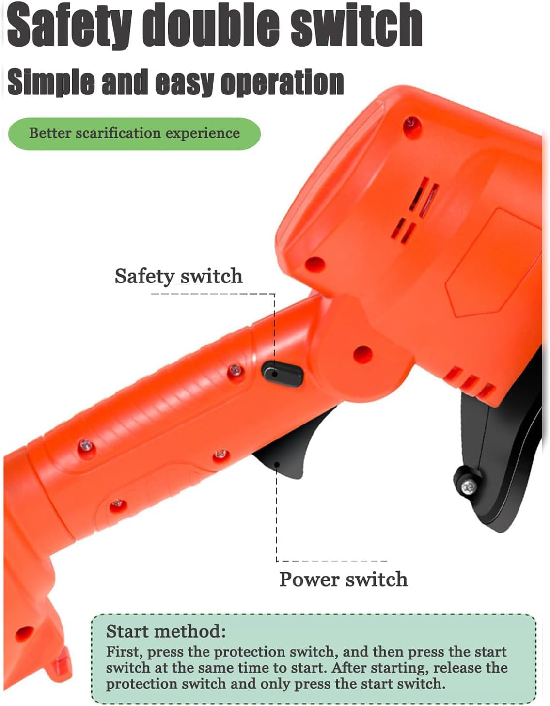 2 in 1 Cordless Tiller Cultivator,Electric Mini Digging Hoe,High Hardness Manganese Steel Blade, Sharp Teeth, Safety Double Switch, Convenient to Operate with One Hand, for Lawn Gardening