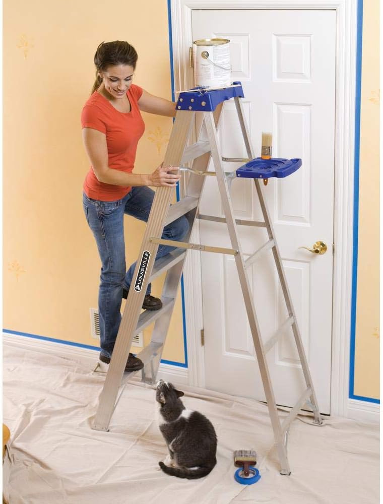 Louisville Ladder AS2108 250-Pound Duty Rating Aluminum Stepladder, 8-Feet