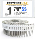 1-7/8' x .086 Ring 304SS Coil Nails 0-DEG Plastic 2,400ct | DFCN178RSB2