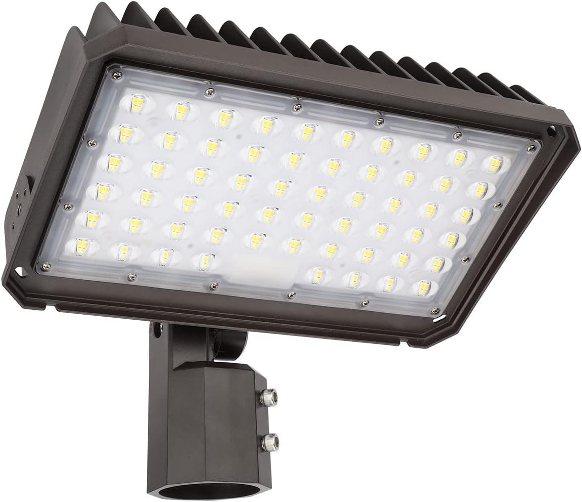 kadision 200W LED Flood Light with Dusk-to-Dawn Photocell, 200W/150W/100W Adjustable 26000lm 5000K 100-277V IP65 Waterproof, Slip Fitter Mount LED Parking Lot Light, ETL Listed