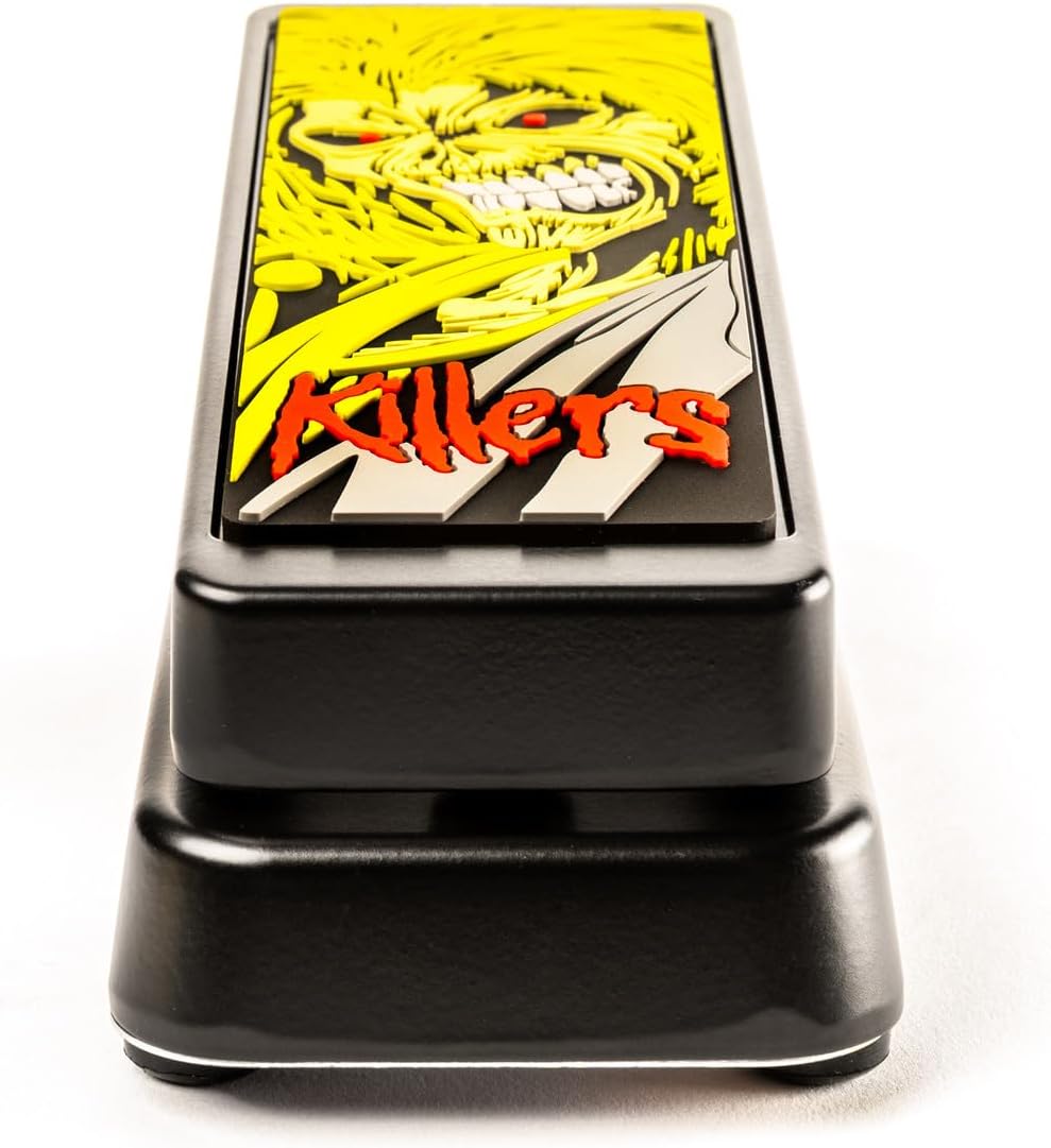 Dunlop IM95K Iron Maiden Killers Cry Baby Wah Pedal - Bundle with 3 MXR Patch Cables and Dunlop Custom Jazz III Guitar Picks