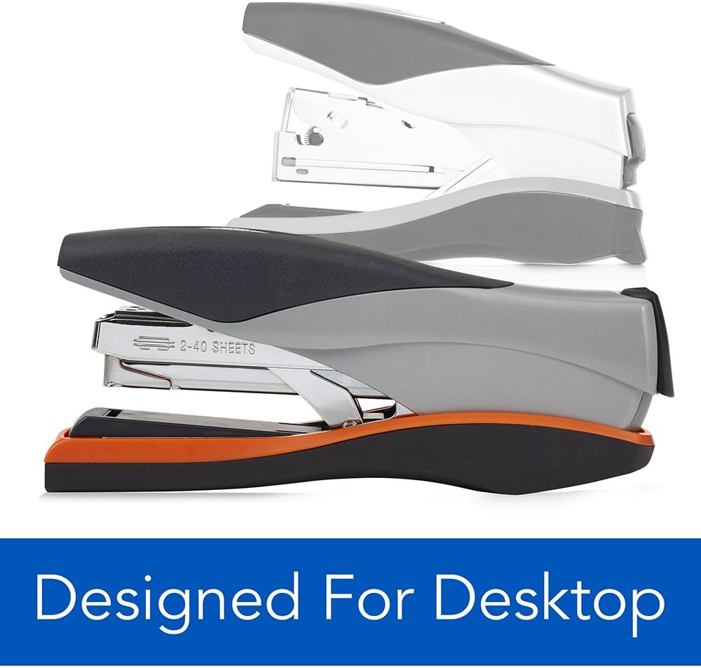 Swingline Optima Stapler Full Size Black/Silver | 40 Sheet Capacity | Reduced Effort | Jam Free | Pack of 6