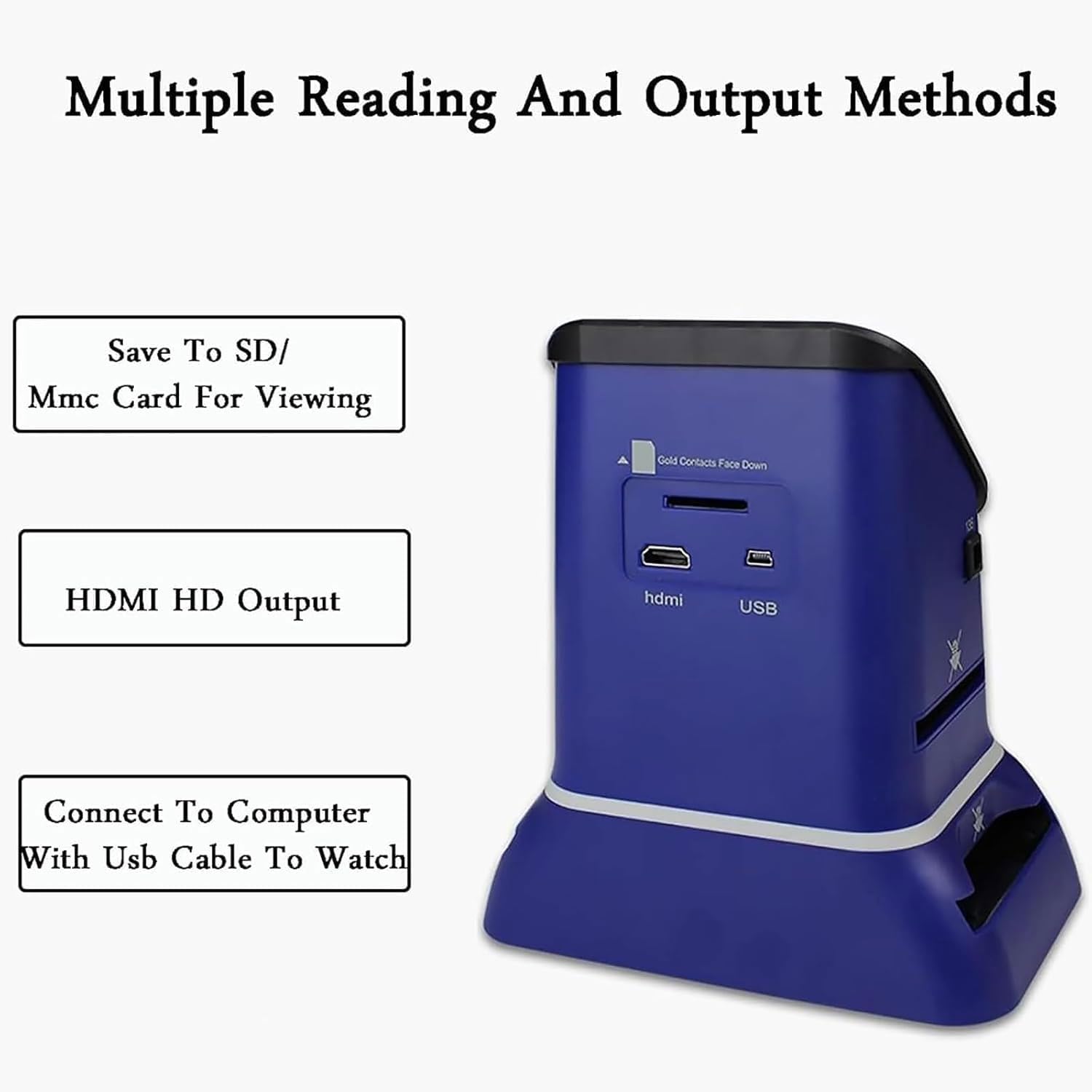 22 Million Pixels Film Scanners, 4.3' Digital Slide Viewer, Conver 135, 120, 126, 127 Negative&Slides to Digital JPEG, with 8G Memory Card, External 128GB Memory Card, for Old Film Restoration, Trips