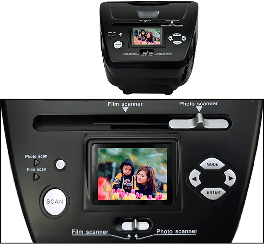 Film Slide Scanner, Slide viewer/Negative Scanner for Different Types of Films and Slides, Convert 35mm 135 110 126/slides/negatives