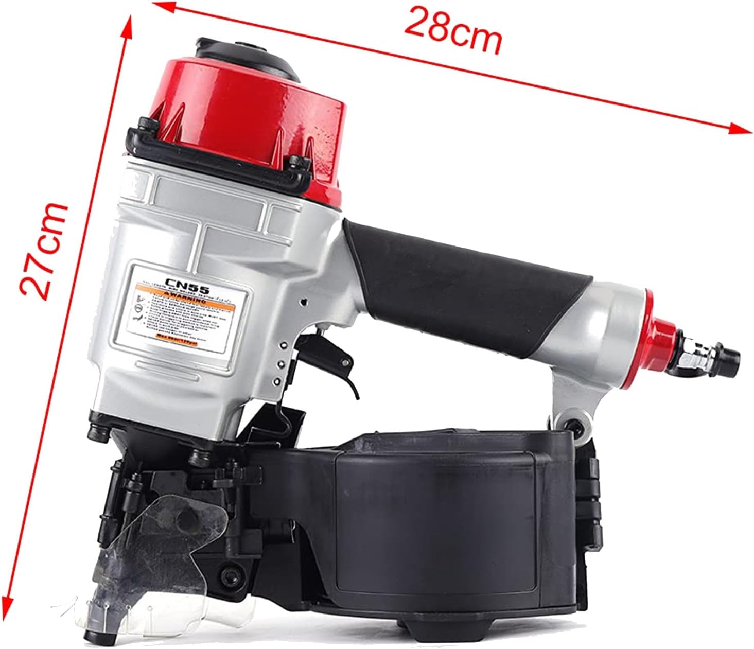 Pneumatic Coil Nail Gun, Fast Nail Engine, Cn55 Siding Nail Gun, Adjustable Nail Depth, Wood Packaging Application