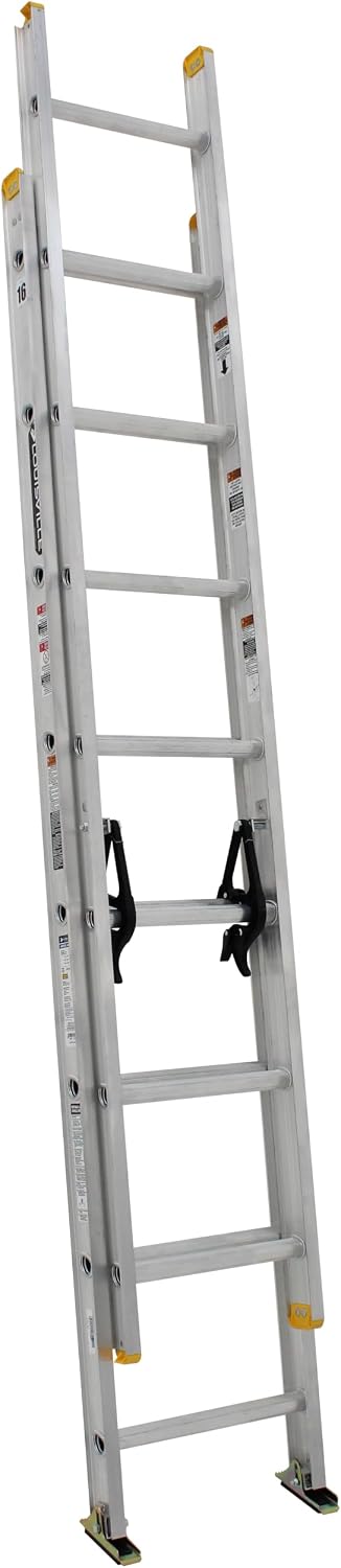 Louisville Ladder 16-foot Aluminium Extension Ladder, 250-Pound Load Capacity, Type I, AE3216
