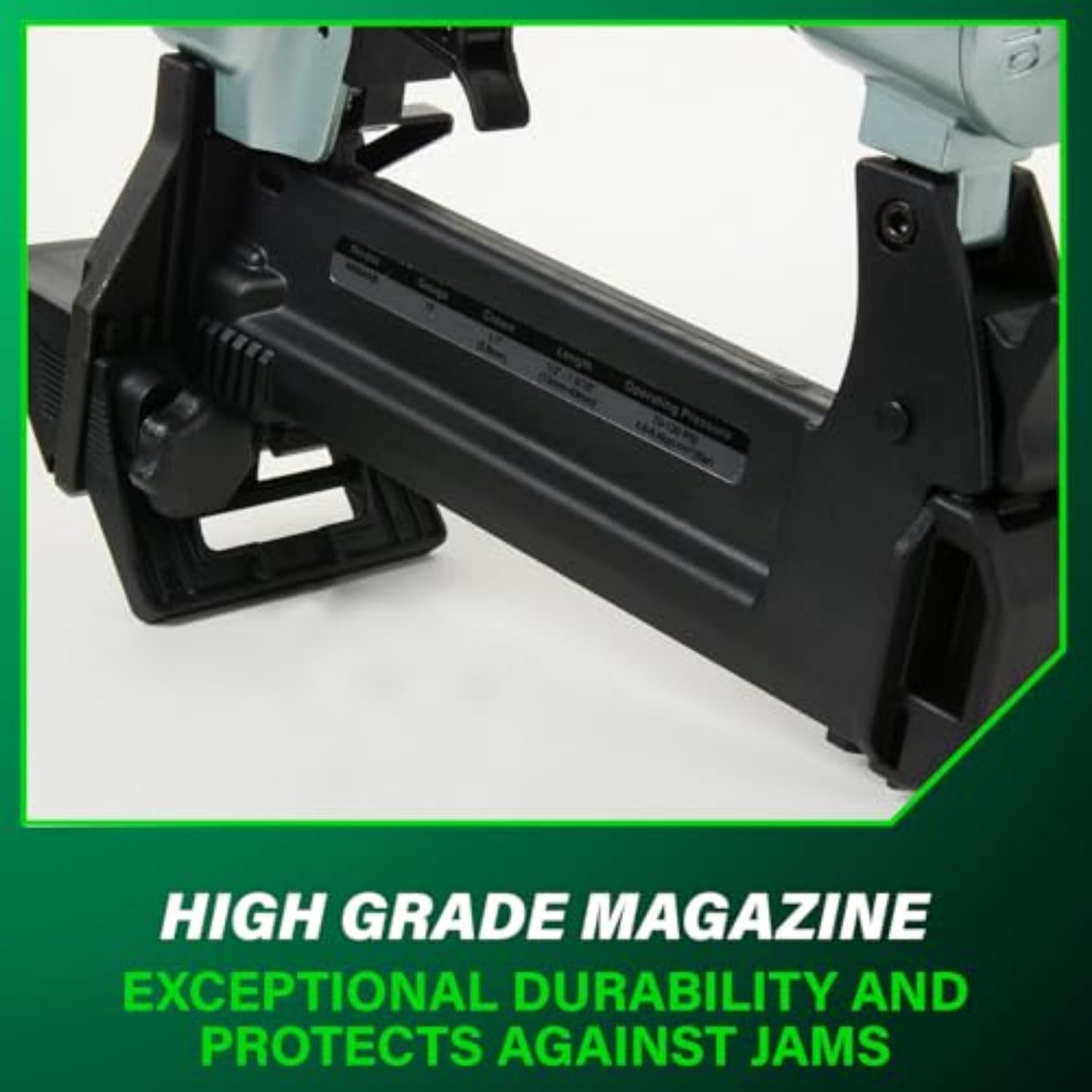 Metabo HPT Flooring Stapler, Pro-preferred Pneumatic Power Nailers, Power Stapler for Hardwood Flooring, 18 Gauge, 1/4' Staples, Length 1/2' to 1-9/16', N4004AB