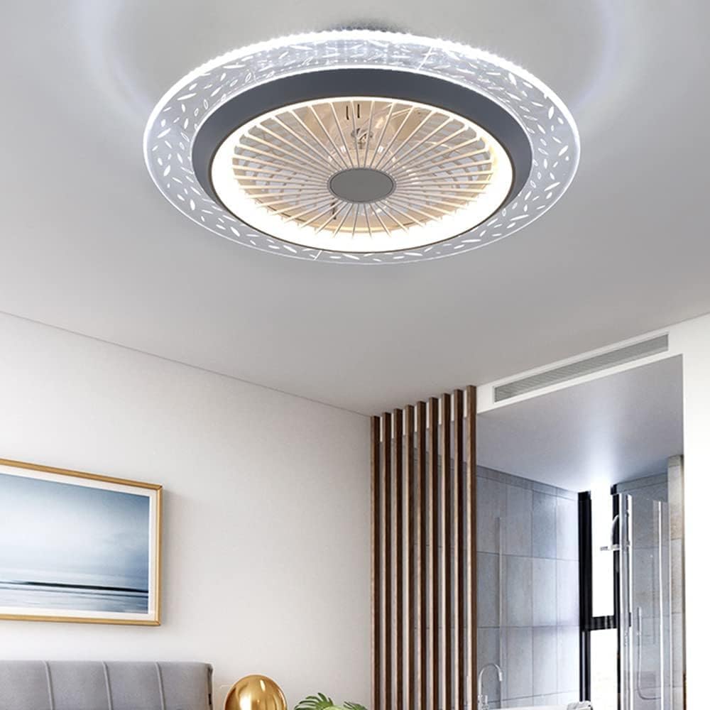POCHY Ceiling Light Ceiling Fan Light Dimmable Ceiling Fan Lamp Enclosed Mute Pendant Light Fan Retro Led Lighting Ceiling Light Fixtures Beautiful Upscale