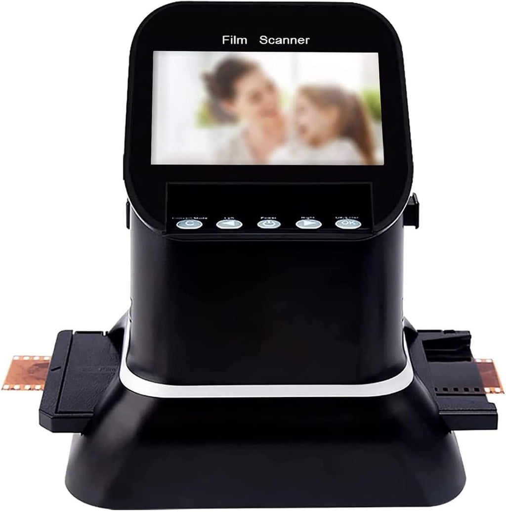 22MP Film & Slide Scanner with 4.3' LCD Converts 135/126/120/127 Negatives & Slides to Color/B&W JPEG Photos Standalone Digitizer No Computer Needed