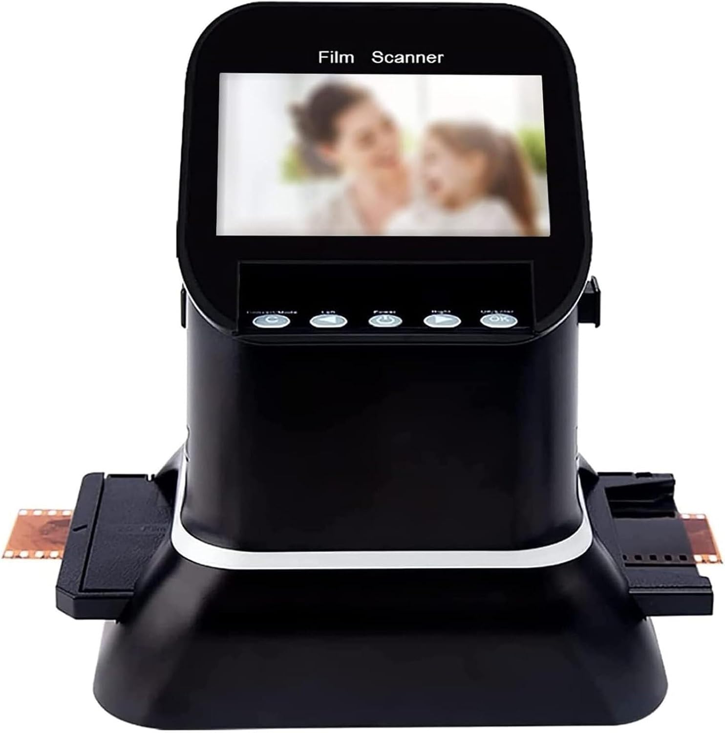 22MP Film & Slide Scanner with 4.3' LCD Converts 135/126/120/127 Negatives & Slides to Color/B&W JPEG Photos Standalone Digitizer No Computer Needed
