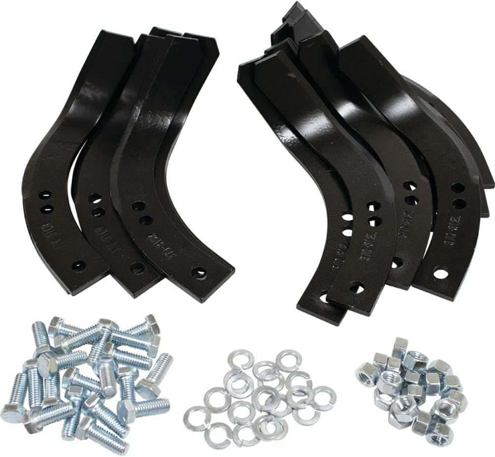 Total Power Parts 370-360 Tiller Tine Set Compatible with/Replacement for Troy-Bilt Horse and Pony 1901118A, 1901118 Includes 8 Right Hand Tiller tines and 8 Left Hand Tiller tines