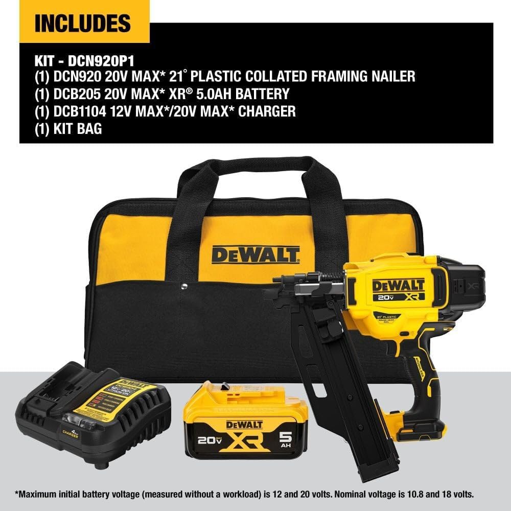 20V 21DEG FRAMING NAILER KIT