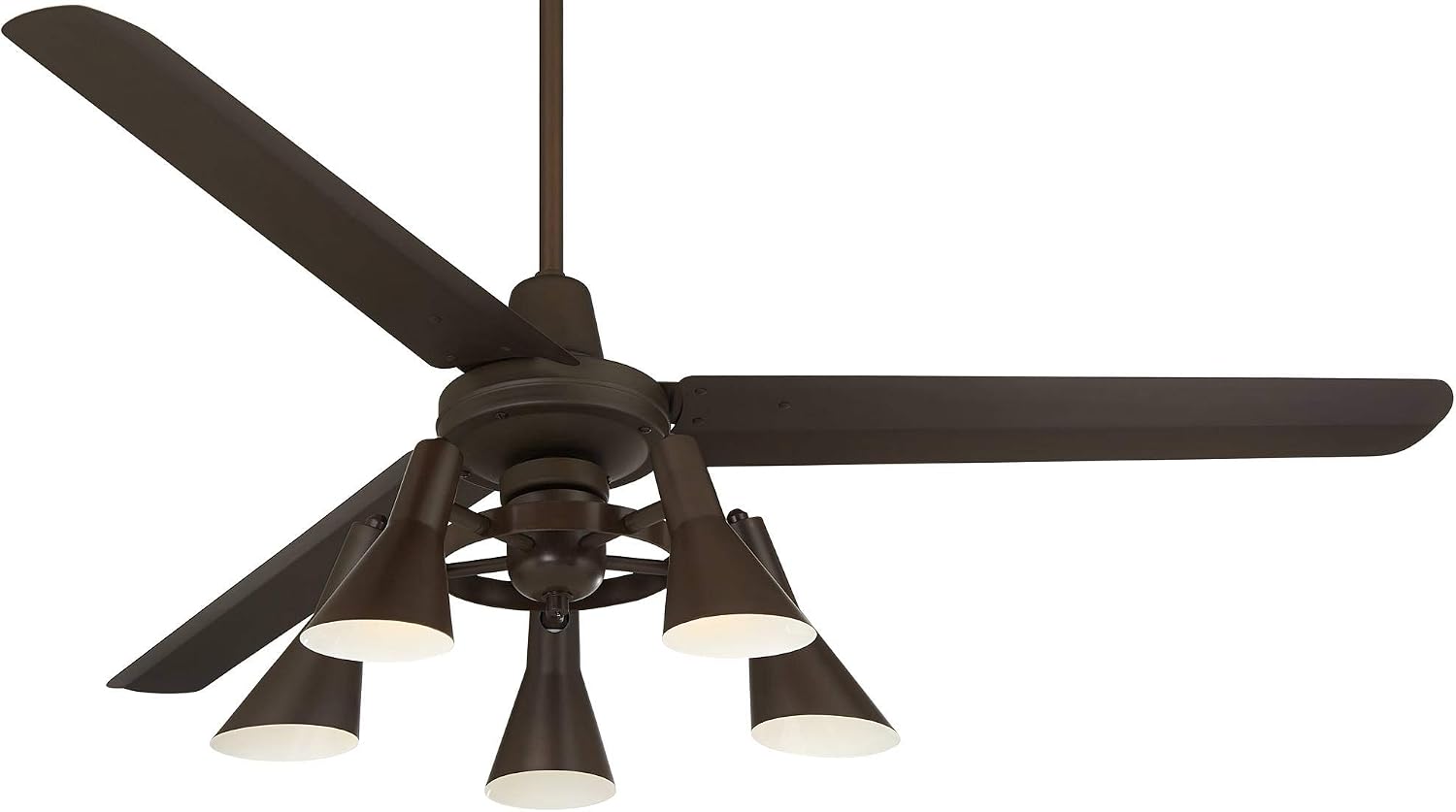 Casa Vieja 60' Turbina Industrial Retro 3 Blade Indoor Ceiling Fan with Light LED Remote Oil Rubbed Bronze Adjustable Head for House Bedroom Living Room Home Kitchen Dining Office