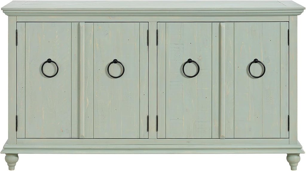 Martin Svensson Home Garden District Antique Sage Green Solid Wood 65' TV Stand